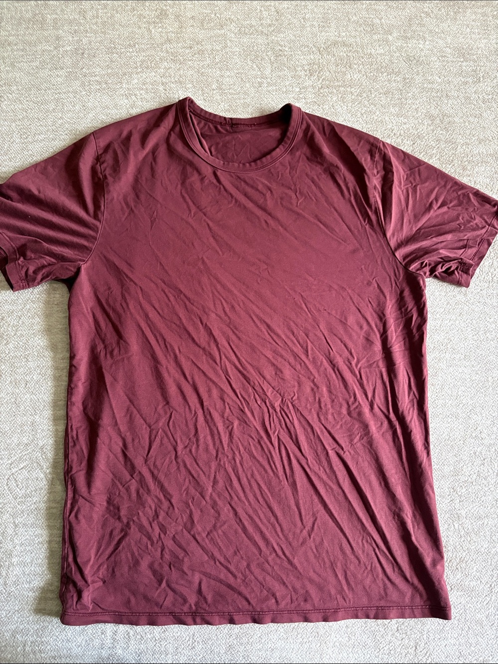 lululemon athletica Men's Crew Tee - Burgundy Wine